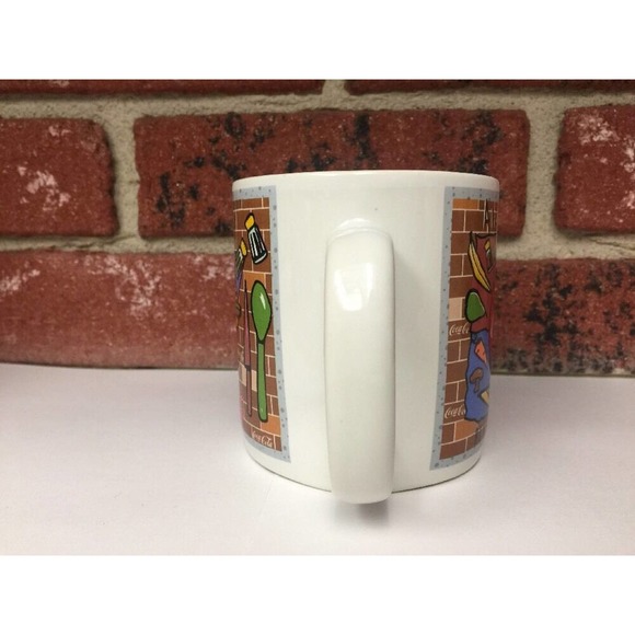 Coca Cola Coffee Mug Always a Picnic Bon Appetite 1995 Enesco Coke Collectible - Picture 4 of 6